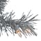 24" Pre-Lit Silver Tinsel Artificial Christmas Wreath